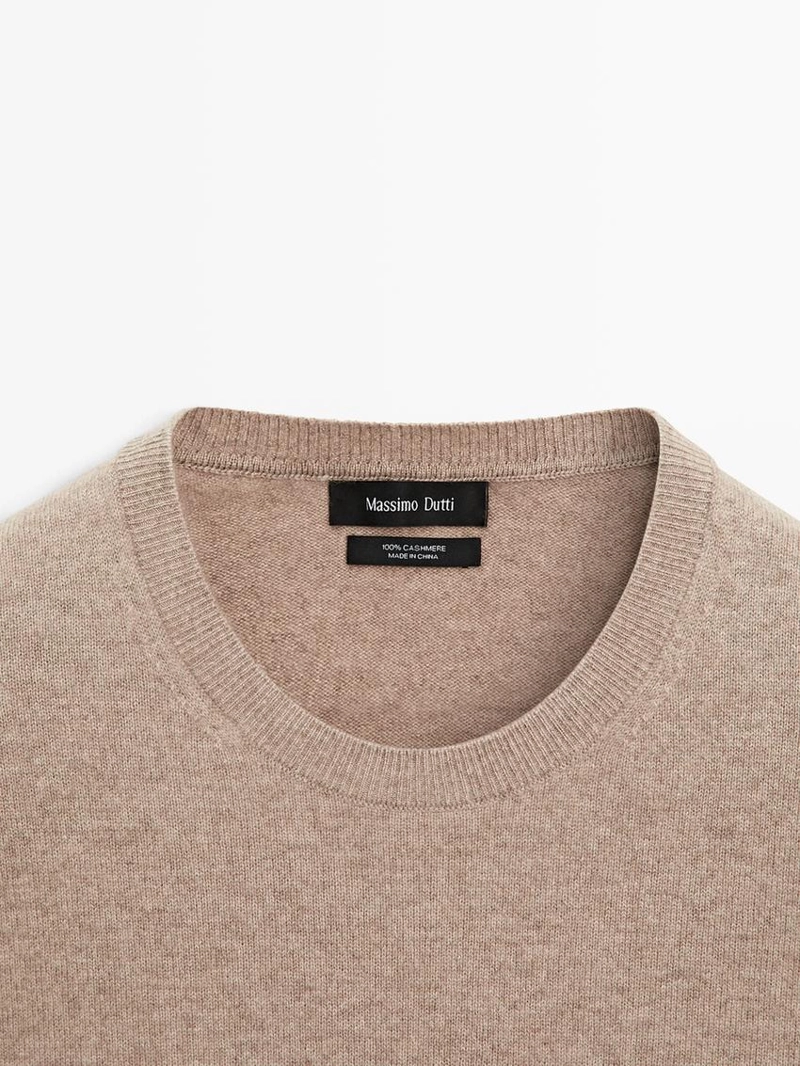 Свитер из 100% кашемира с круглым вырезом