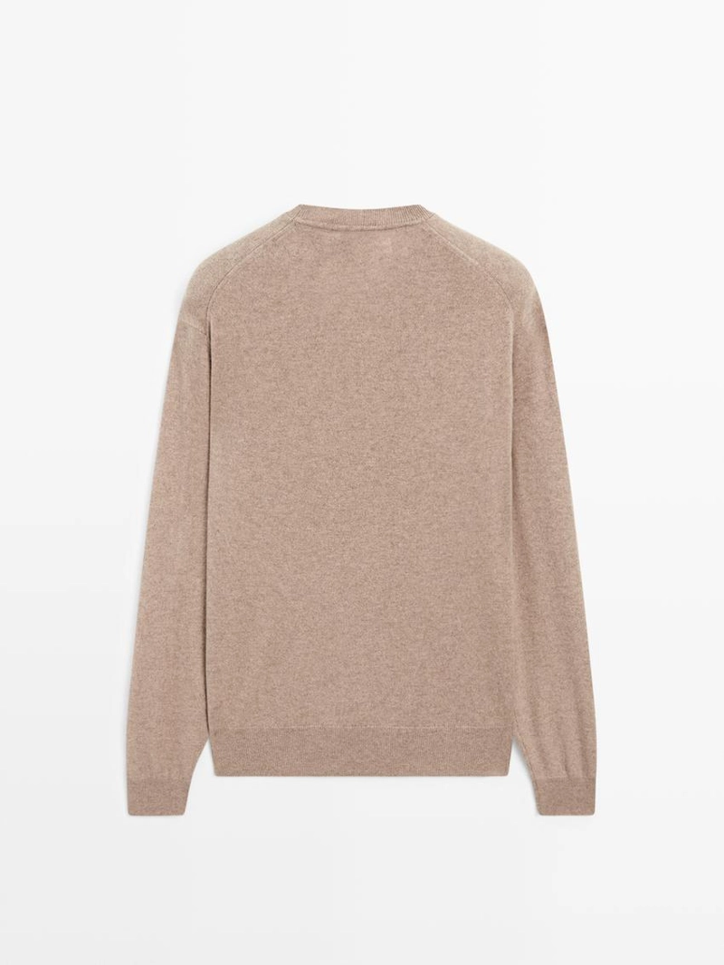 Свитер из 100% кашемира с круглым вырезом