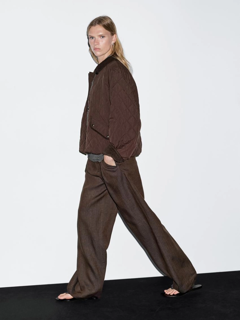 Короткая водоотталкивающая куртка с деталями из вельвета