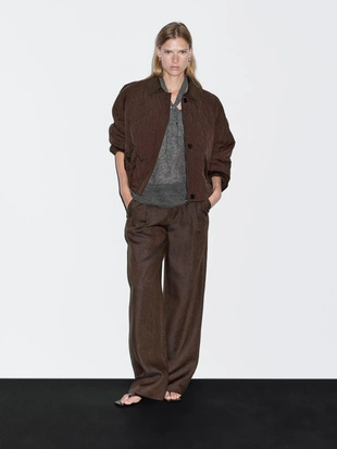 Короткая водоотталкивающая куртка с деталями из вельвета- Заказать в России