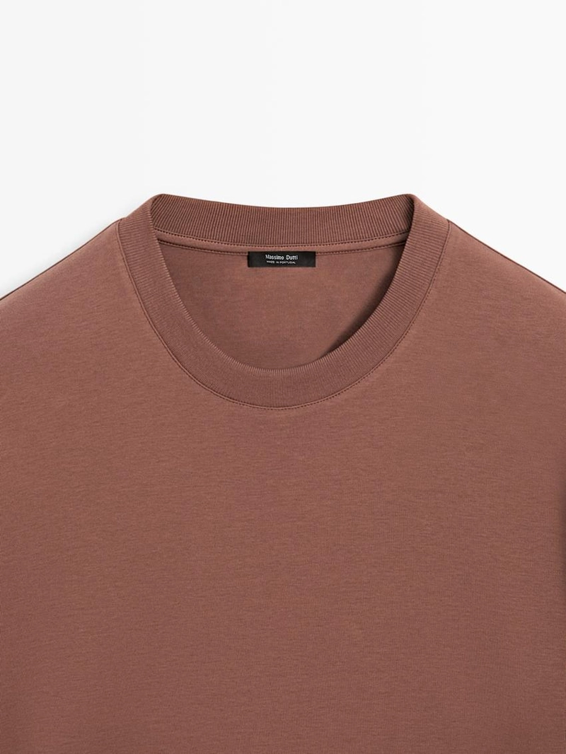 Футболка с коротким рукавом из 100% хлопка средней плотности