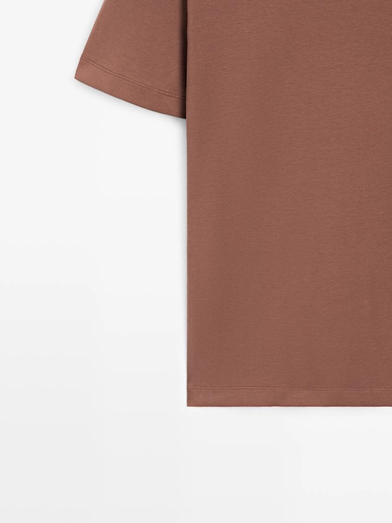 Футболка с коротким рукавом из 100% хлопка средней плотности