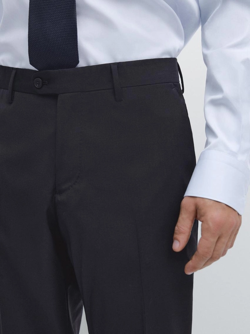 Брюки костюмные из 100% шерсти