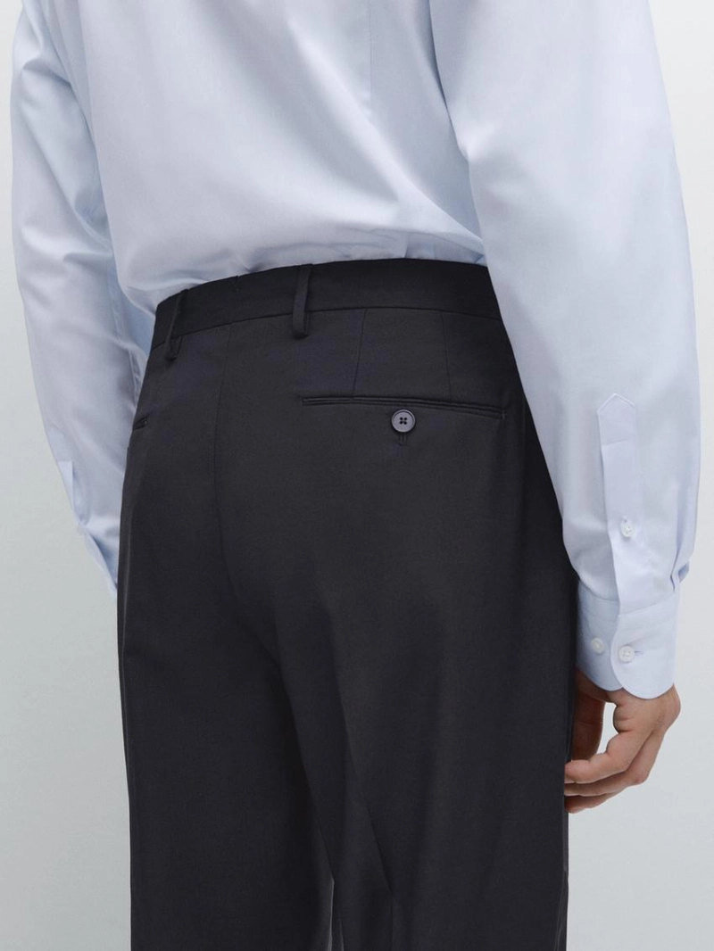 Брюки костюмные из 100% шерсти