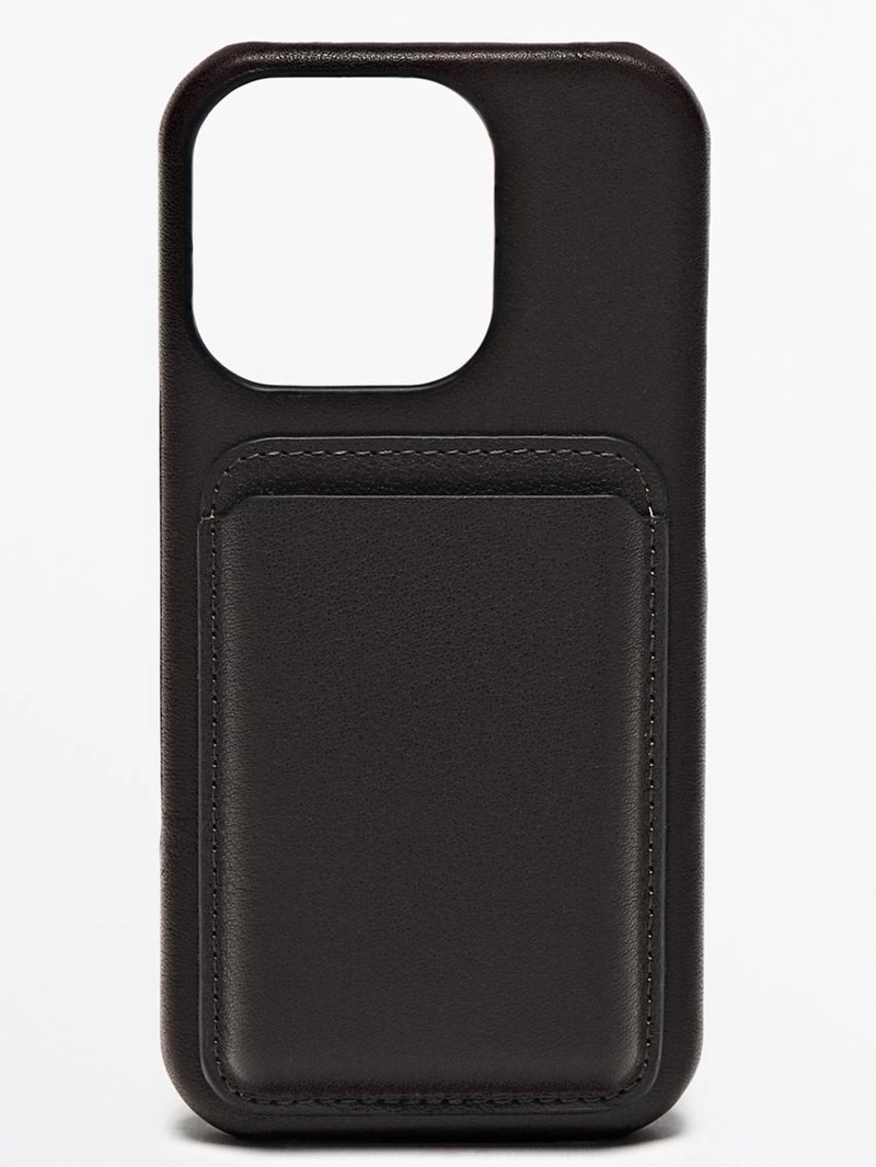 Чехол из натуральной кожи nappa для iphone 16 pro