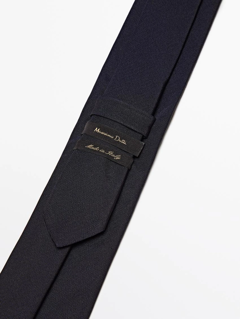 Галстук из твила с хлопком и шелком