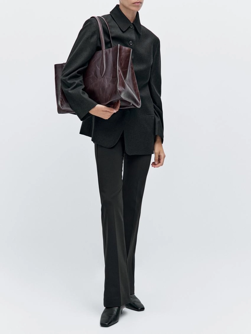 Сумка maxi md icon из потертой натуральной кожи