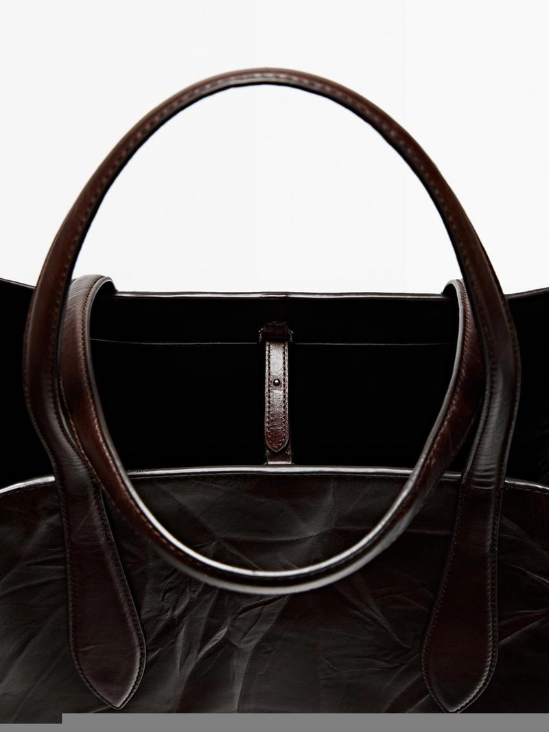 Сумка maxi md icon из потертой натуральной кожи