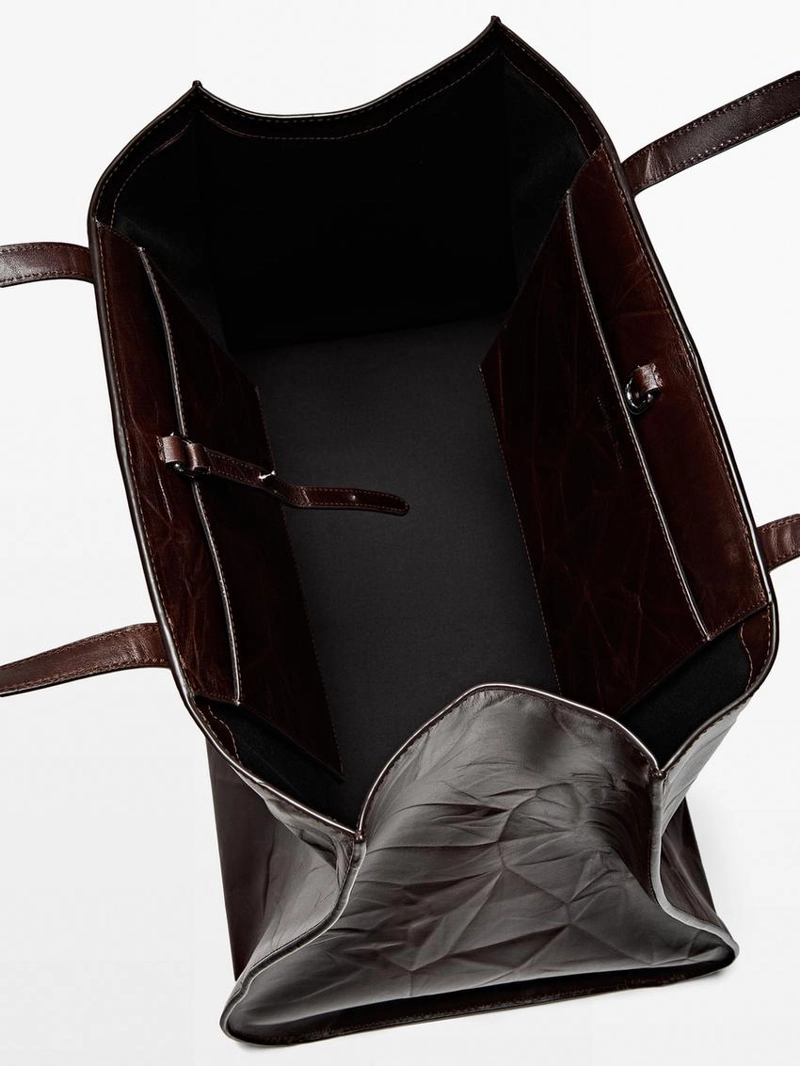 Сумка maxi md icon из потертой натуральной кожи