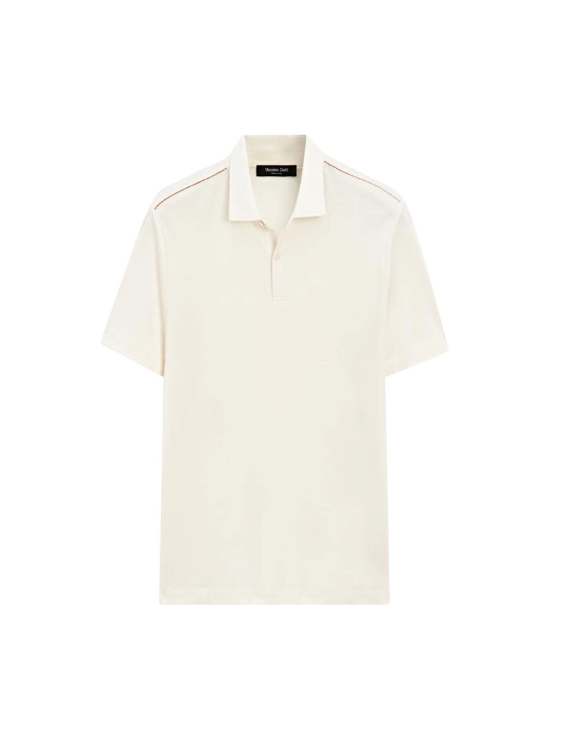 Поло с коротким рукавом и контрастными швами