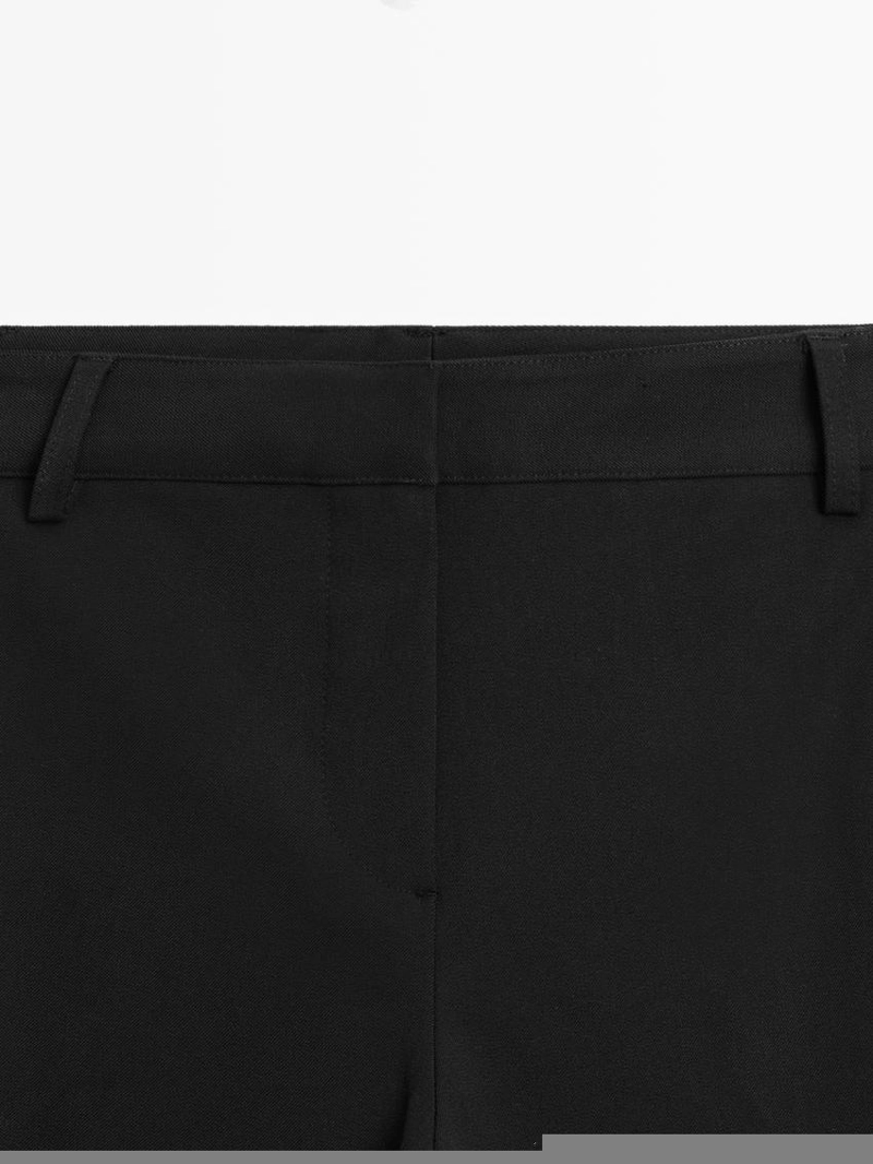 Брюки прямого кроя из технической ткани