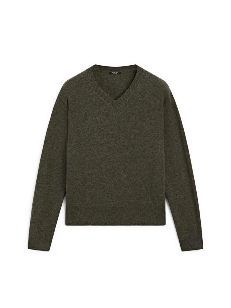 Джемпер с v-образным вырезом из шерстяного микса