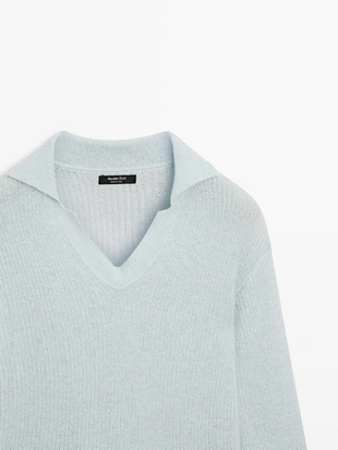 Водолазка-поло из альпакиевой смеси- Заказать в России