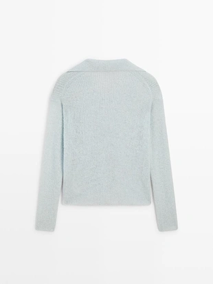 Водолазка-поло из альпакиевой смеси- Заказать в России