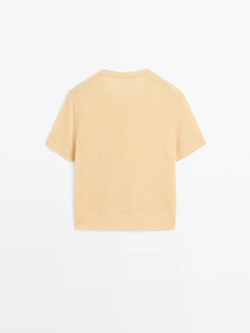 Кардиган из шерсти с коротким рукавом