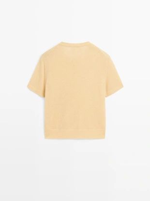 Кардиган из шерсти с коротким рукавом- Заказать в России