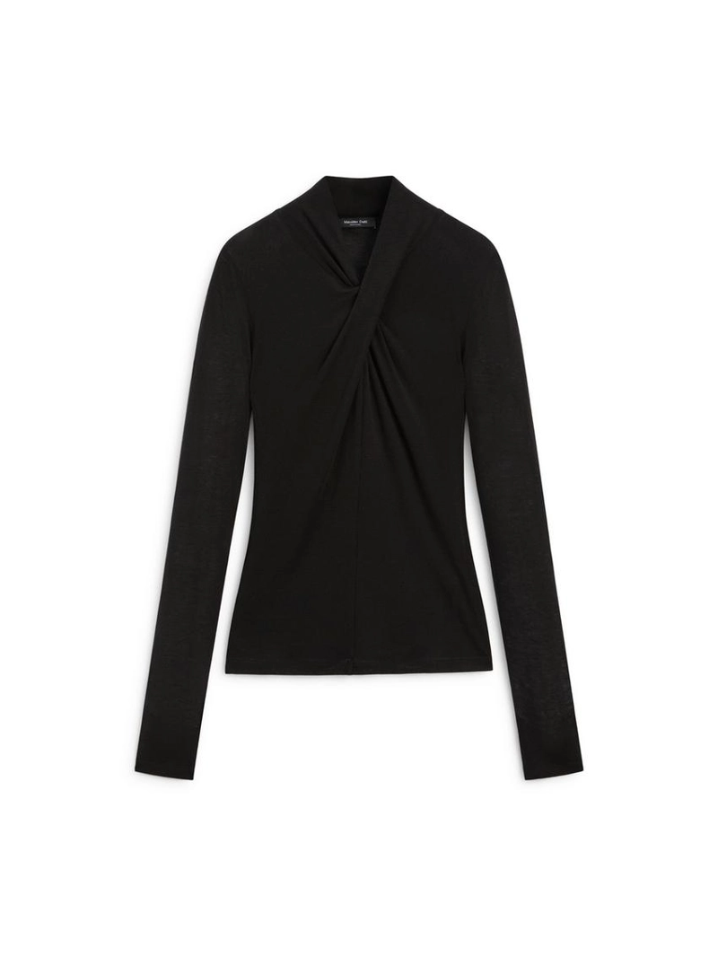 Топ с перекрещивающимися лямками из льна и шерсти