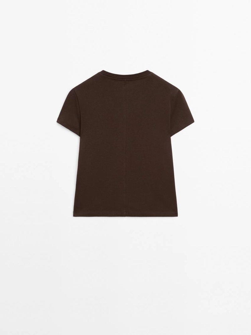 Футболка из 100% хлопка с деталями шва