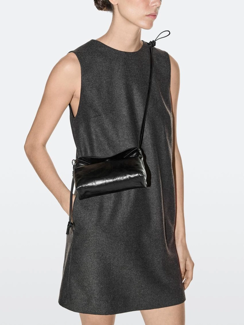 Сумка клатч через плечо из натуральной кожи наппа