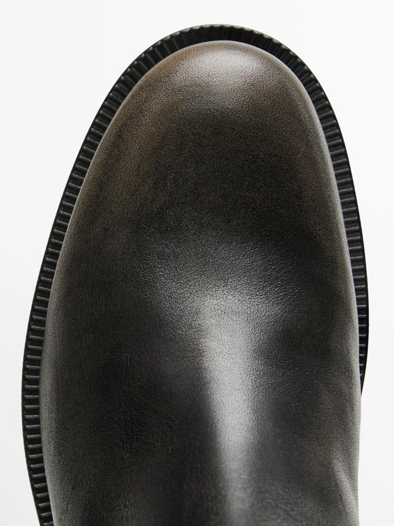 Ботинки из мягкой кожи с начесом