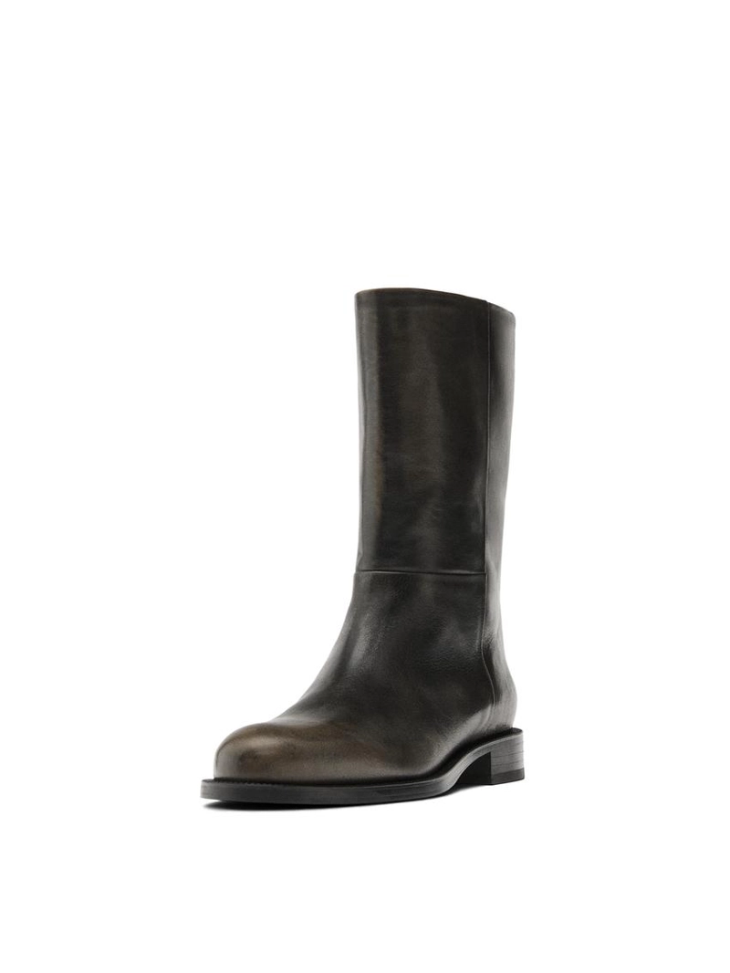 Ботинки из мягкой кожи с начесом