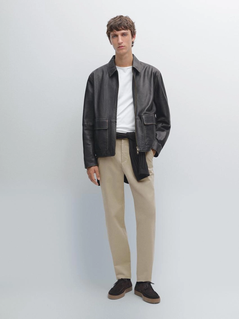 Брюки с зауженным кроем с эластичными вставками по бокам