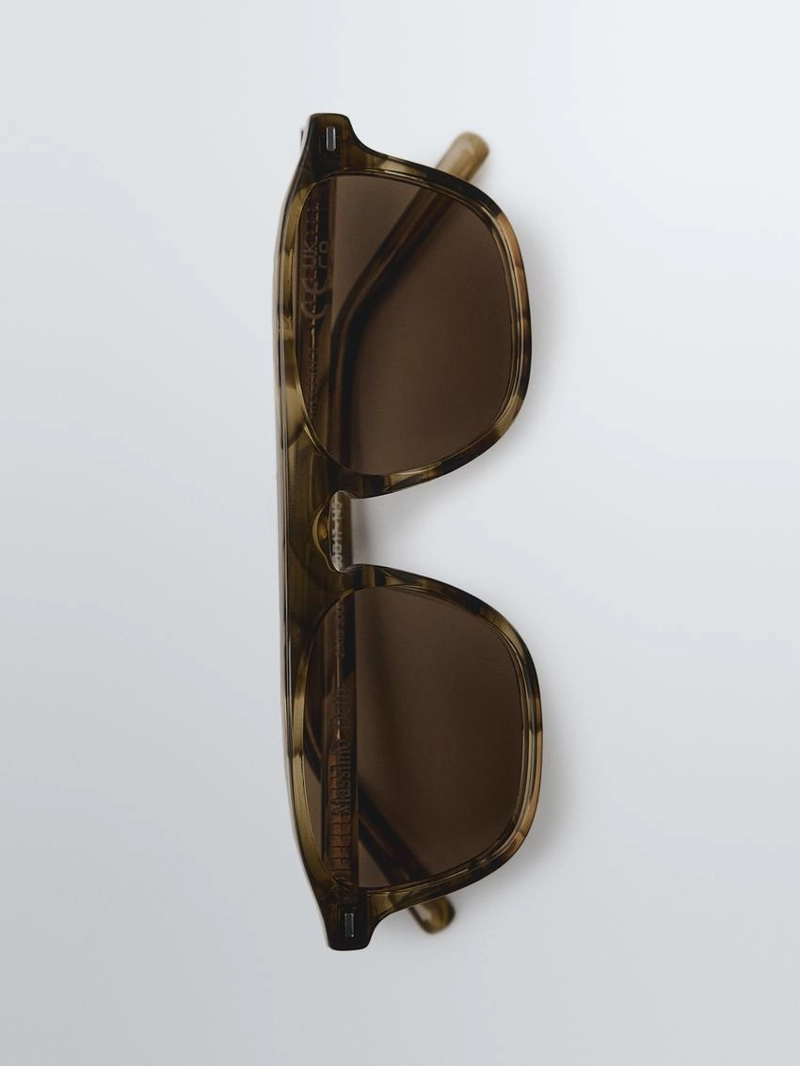 Солнцезащитные очки в стиле d-фрейм massimo dutti