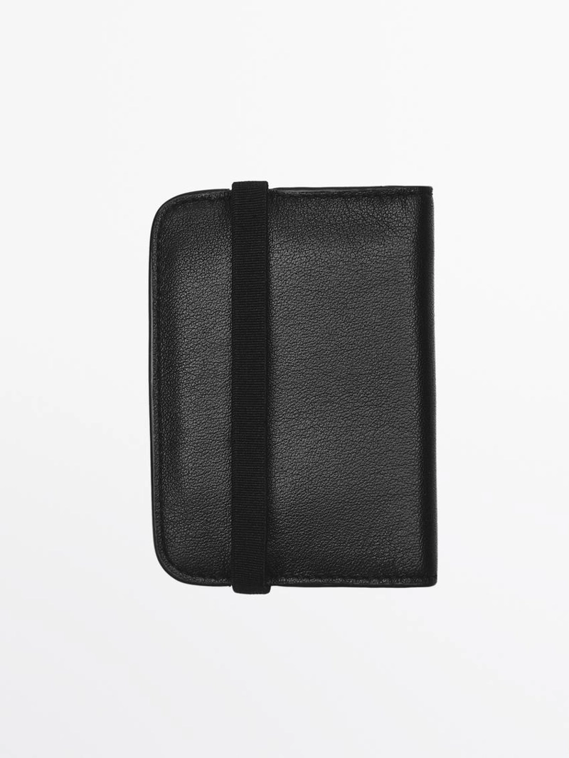 Кардхолдер из натуральной кожи с клапаном