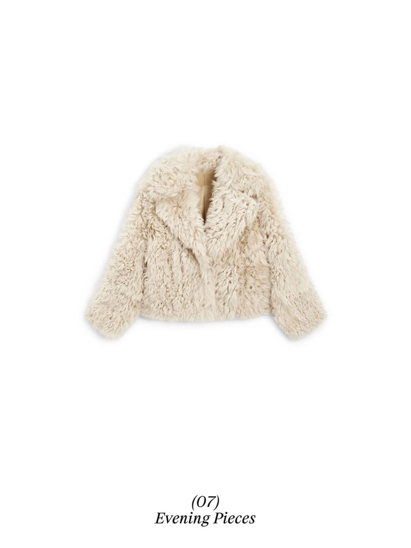 Пальто короткое кожаное с мехом - studio