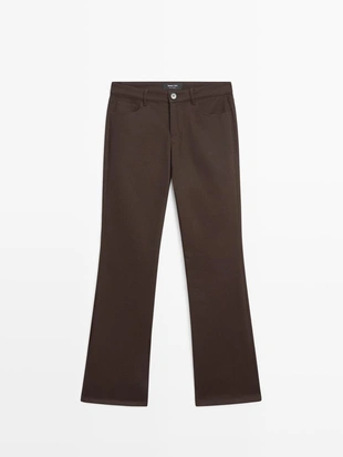 Chocolate | 5069/769/717 - Massimo Dutti Брюки BOOT-CUT