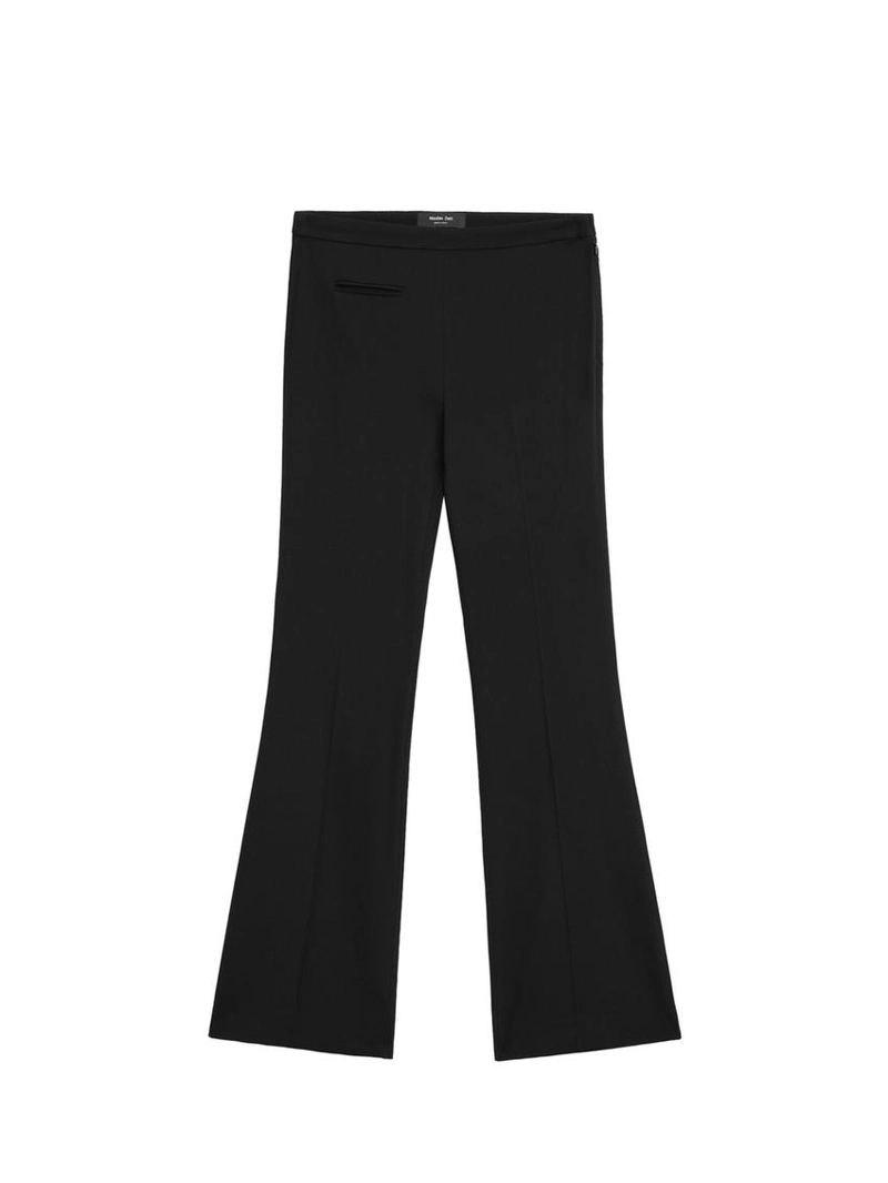 Брюки с расклешенными штанинами и карманом