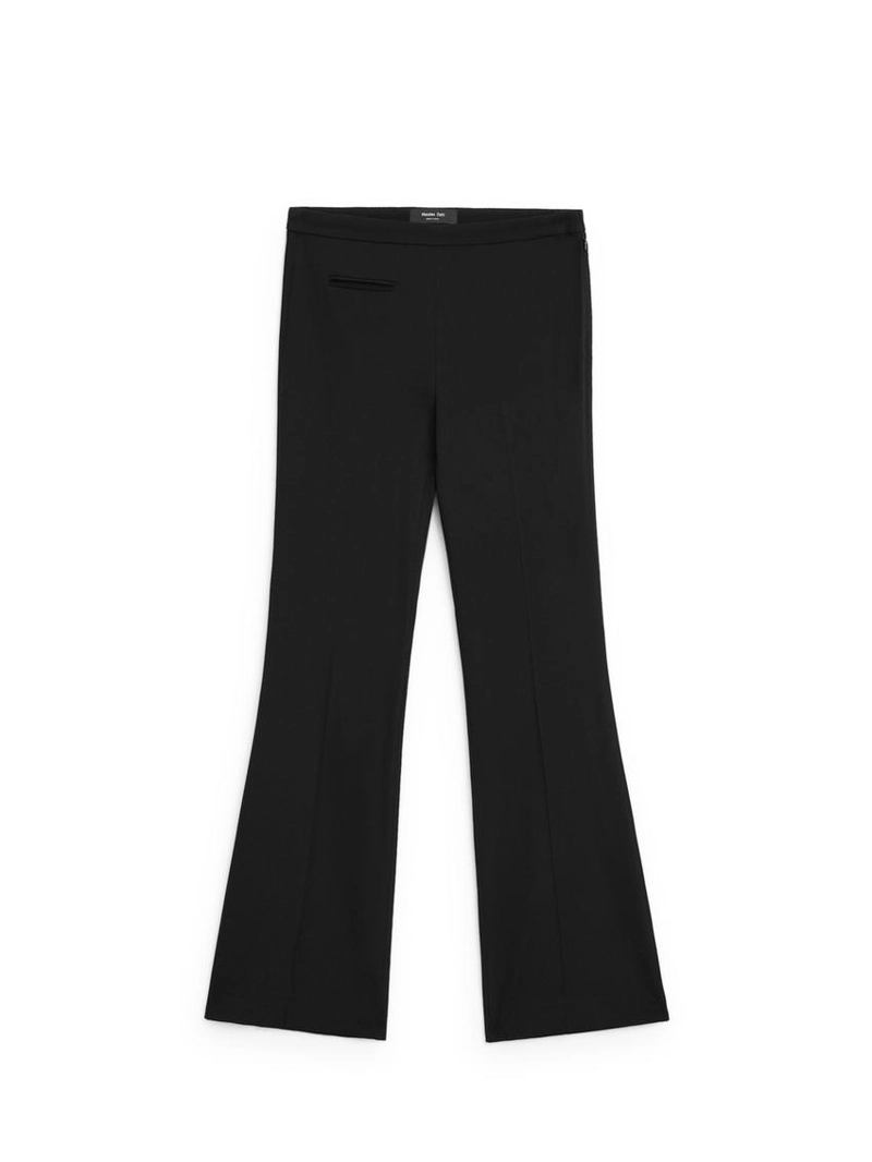 Брюки с расклешенными штанинами и карманом