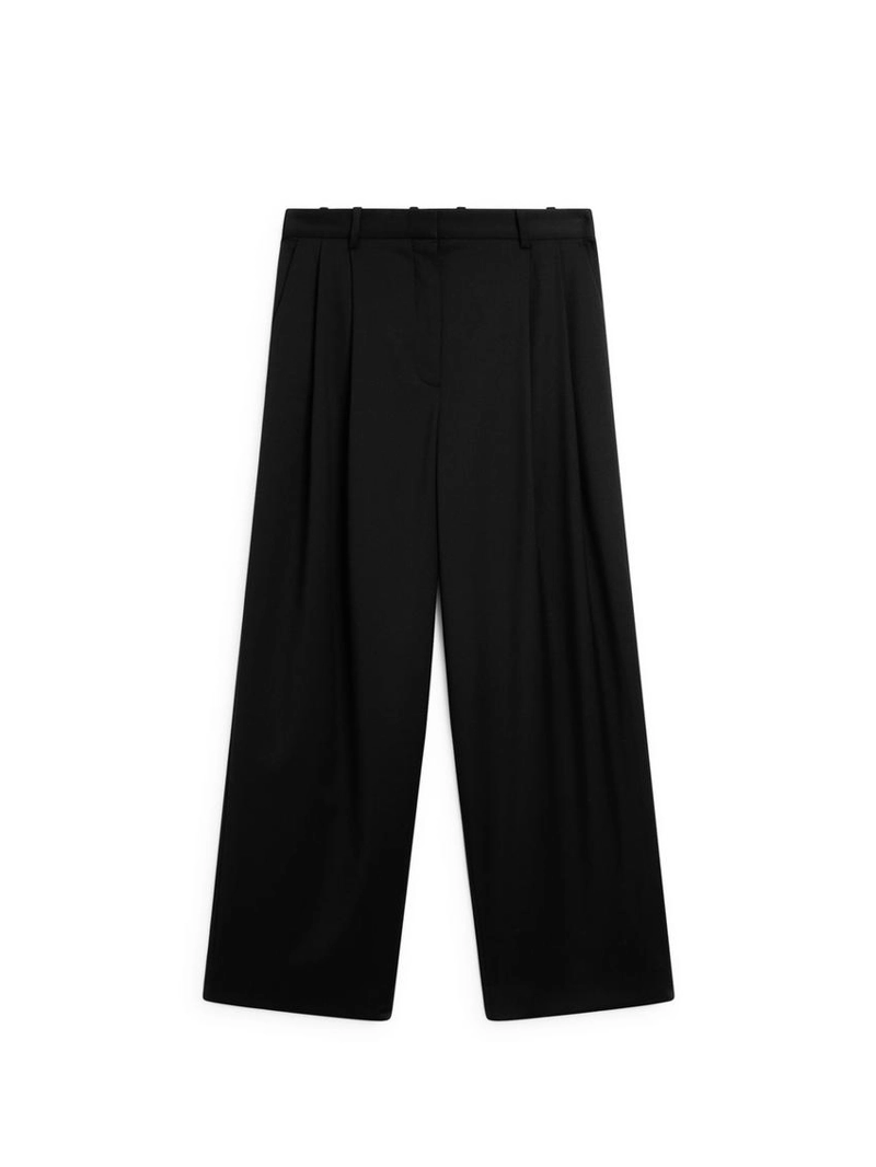 Брюки с отделкой из 100% экстра-тонкой шерсти