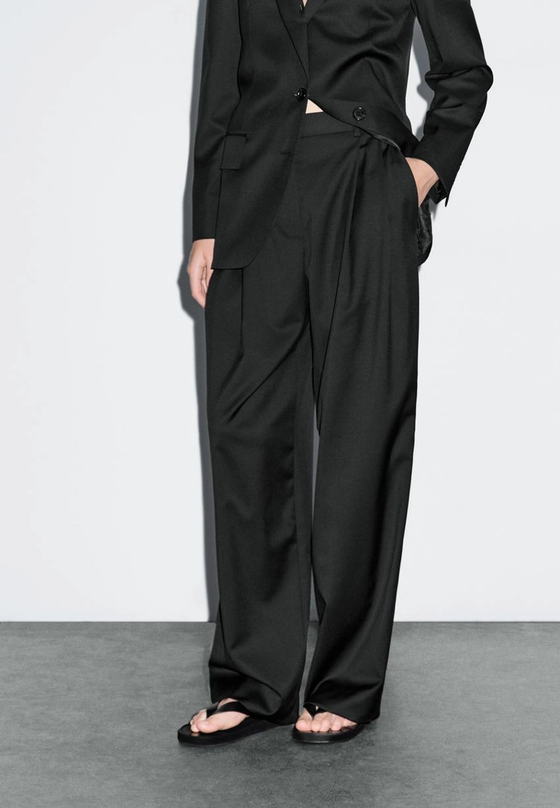 Брюки с отделкой из 100% экстра-тонкой шерсти