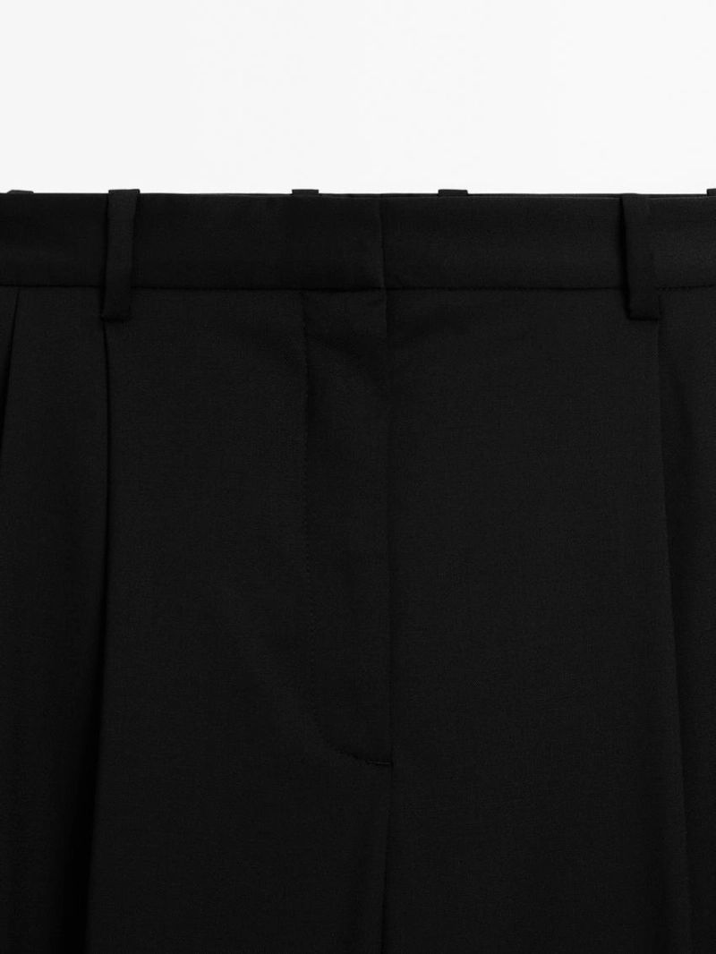 Брюки с отделкой из 100% экстра-тонкой шерсти