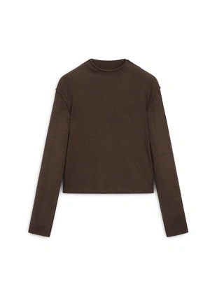 Вязанный свитер из шерстяной смеси с макраме-воротником- Заказать в России