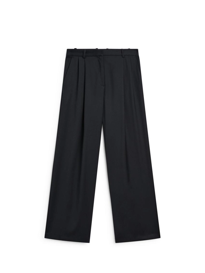 Штаны из 100% шерсти с запахом