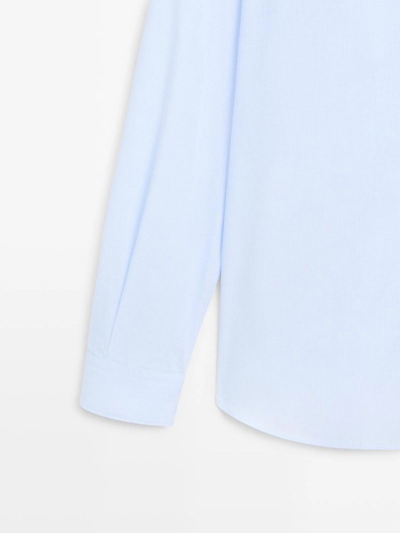 Рубашка slim fit из 100% хлопка