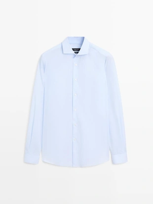 Рубашка SLIM FIT из 100% хлопка- Заказать в России