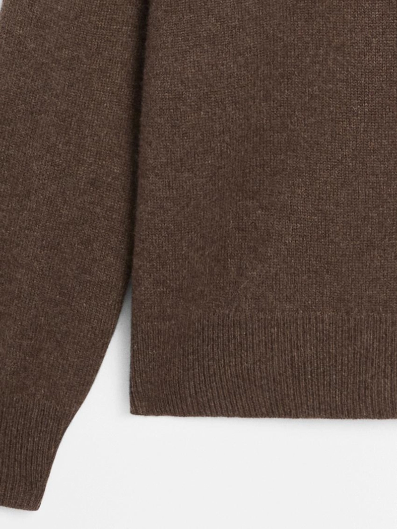 Свитер с v-образным вырезом из 100% кашемира