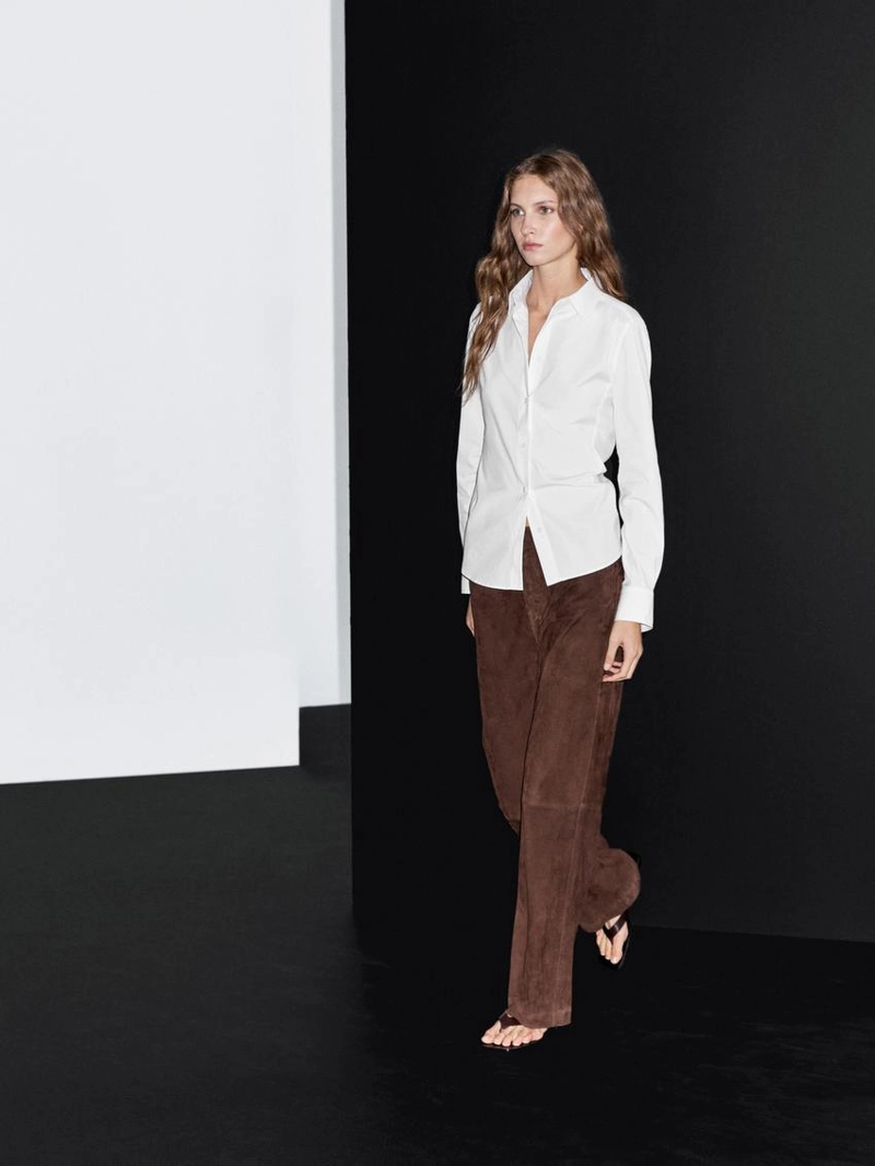 Рубашка из хлопково-синтетической ткани