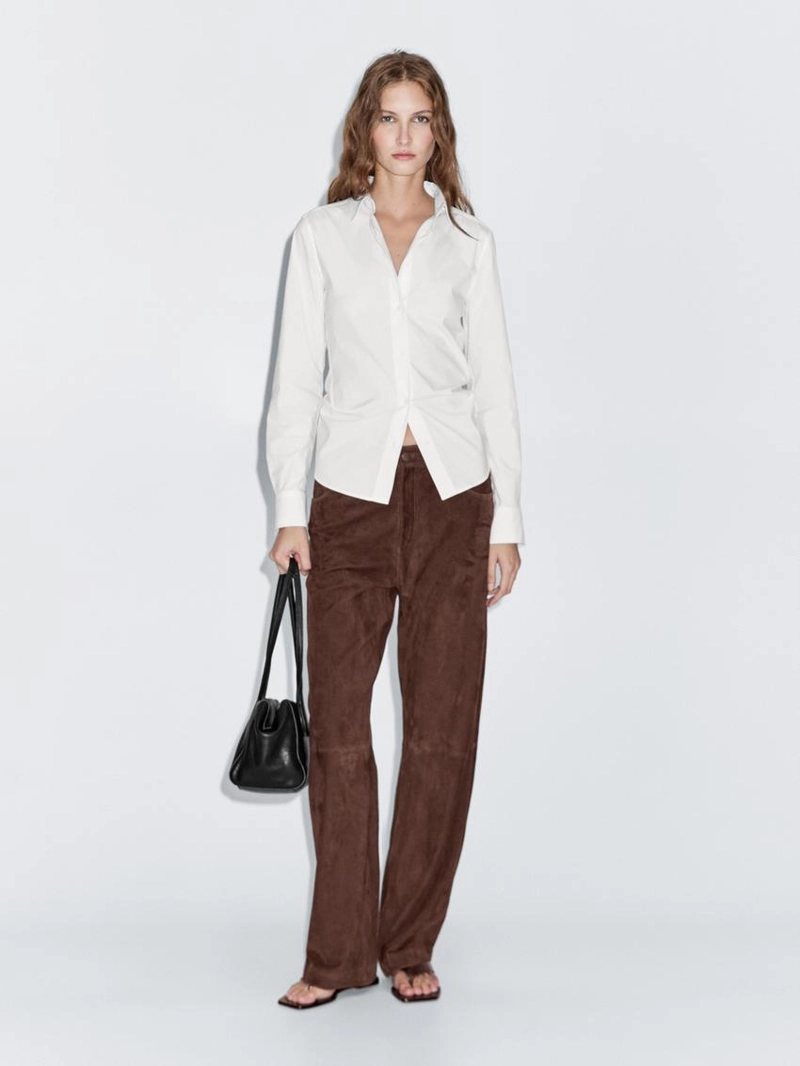 Рубашка из хлопково-синтетической ткани