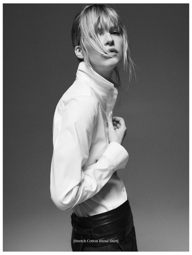 Рубашка из хлопково-синтетической ткани