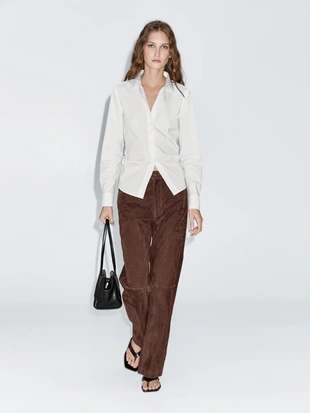 Рубашка из хлопково-синтетической ткани- Заказать в России