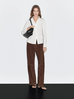 Рубашка из хлопково-синтетической ткани- Заказать в России