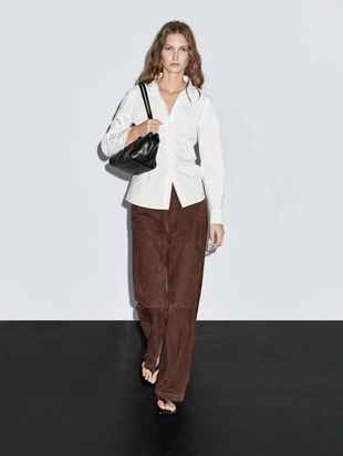 Рубашка из хлопково-синтетической ткани- Заказать в России