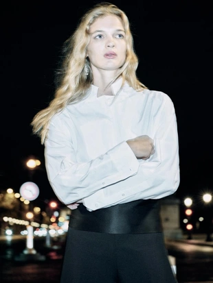 Рубашка из хлопково-синтетической ткани- Заказать в России