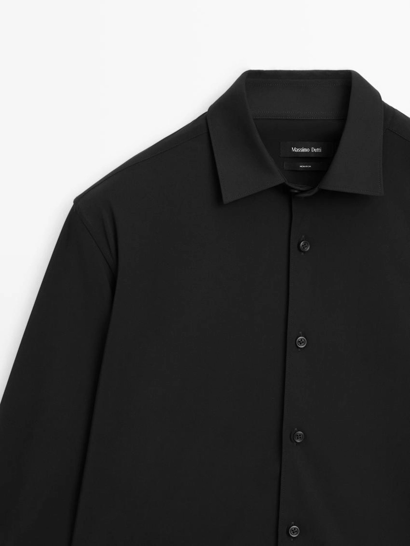 Рубашка slim fit stretch