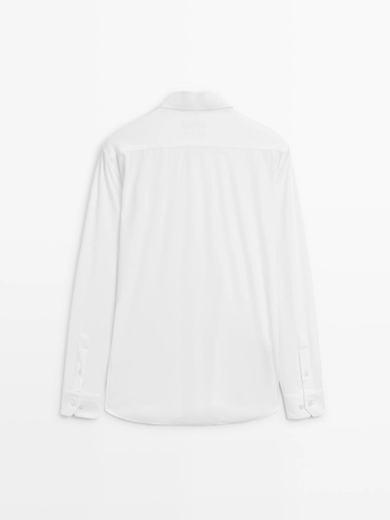 Рубашка slim fit stretch