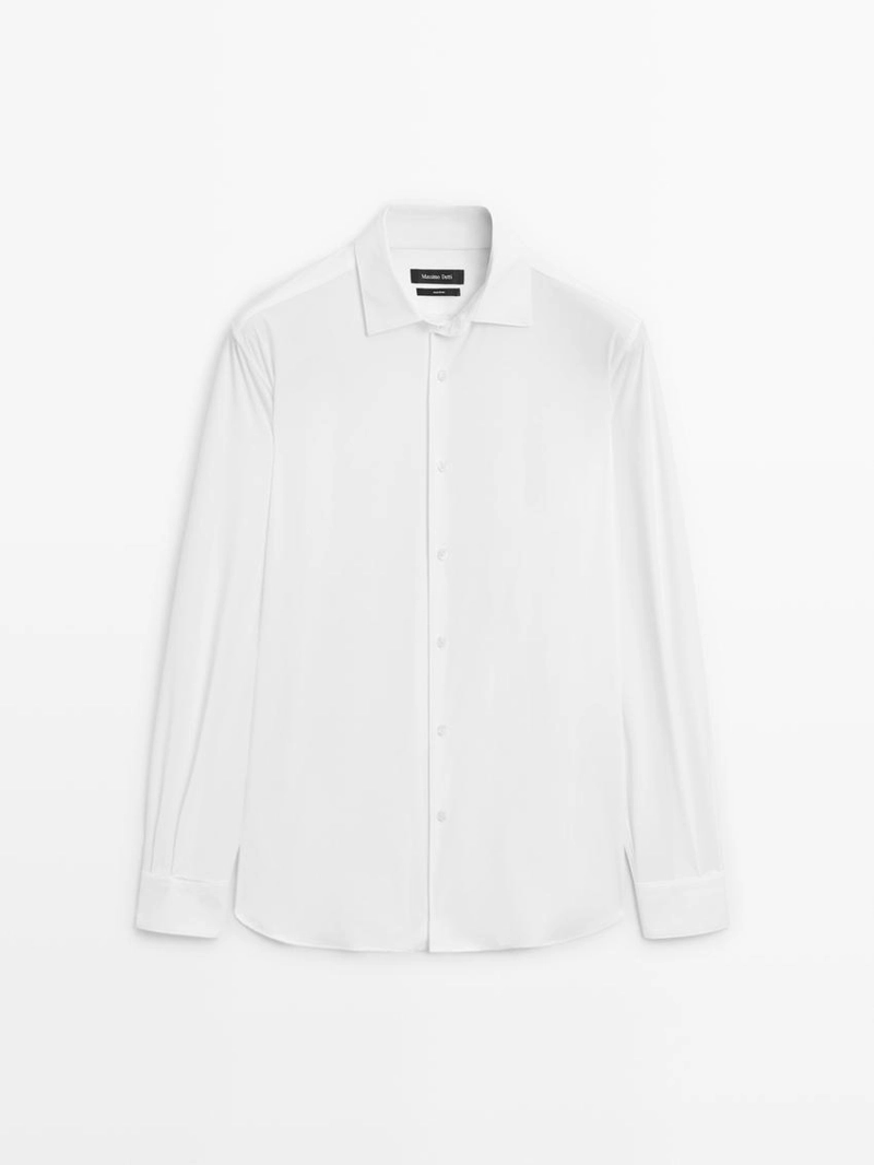 Рубашка slim fit stretch